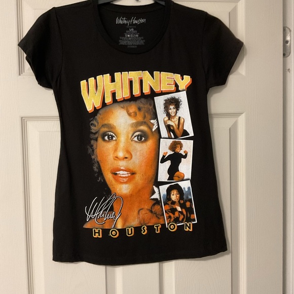BRAND NEW! Official WHITNEY HOUSTON Licensed Merchandise Black T-Shirt Size LG - Picture 6 of 7